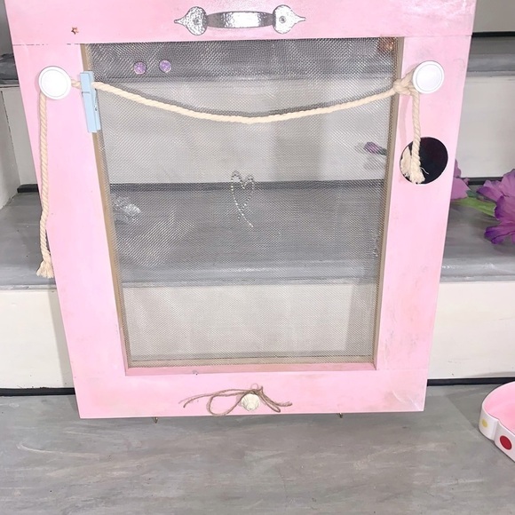 Wall hanging handmade Jewelry Accessory Organizer Boho Chic new Upcycled - Picture 7 of 10